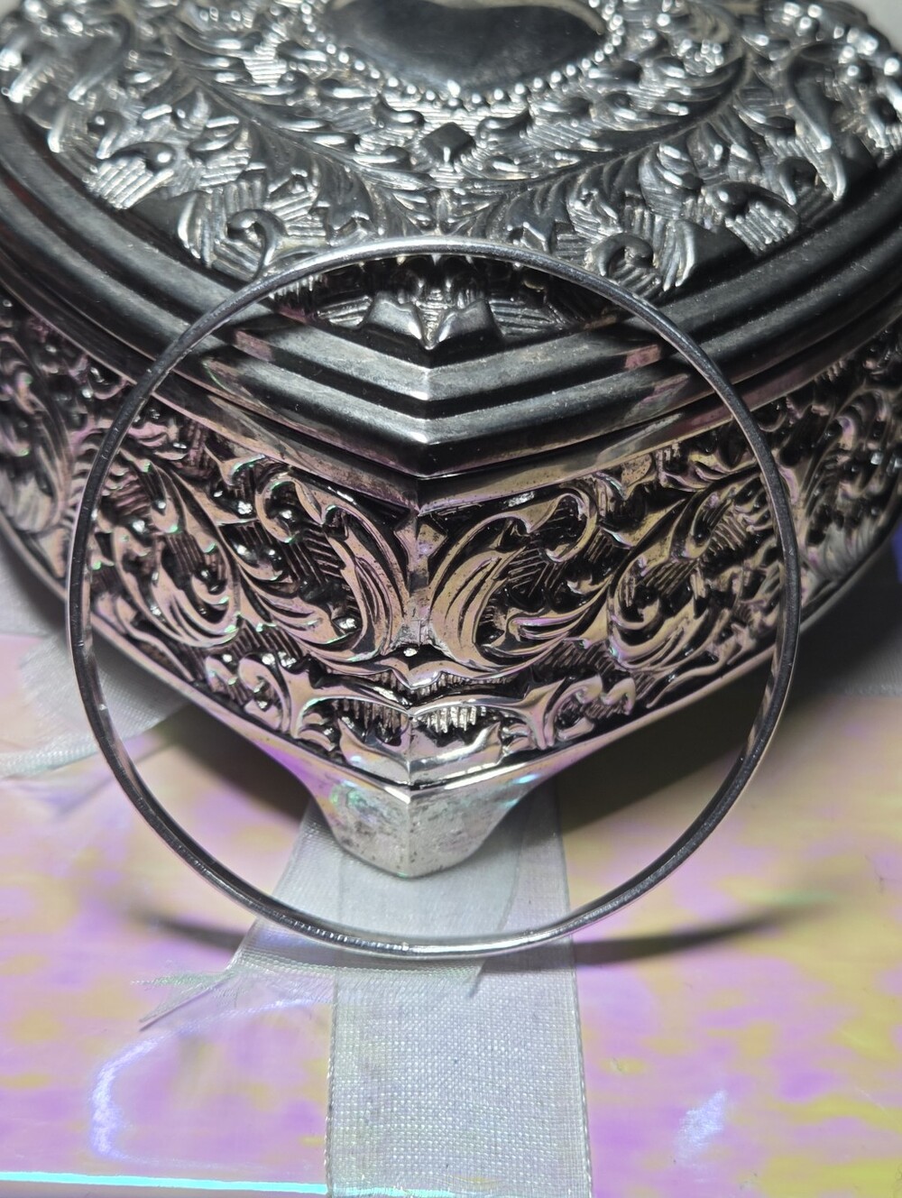 New Kay Jewelers Sterling Silver ☆ Forever In Style ☆ Bangle Bracelet